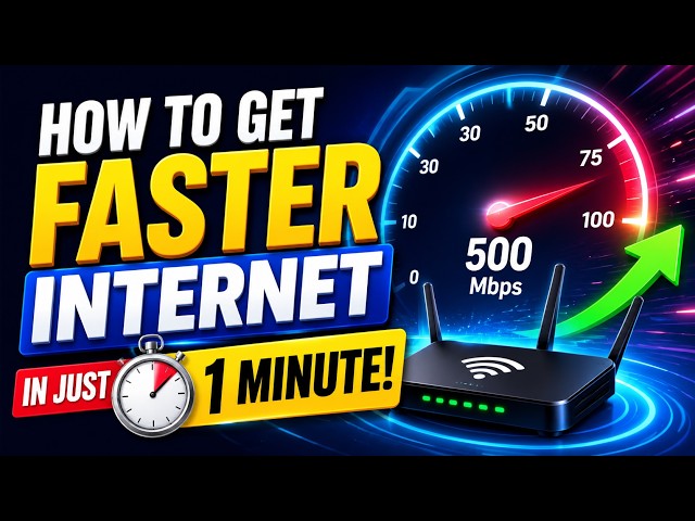 How to get faster internet in just 1 minute
