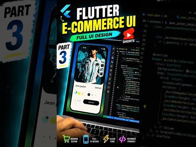 Part 3: 🚀 Flutter E-commerce UI Build