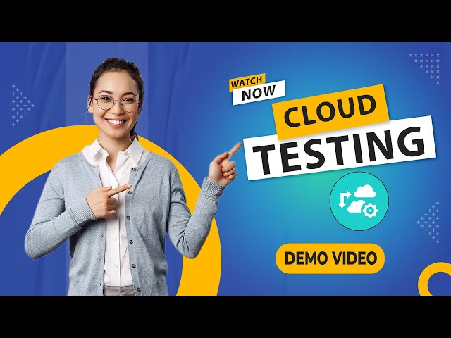 Cloud Testing Online Training  Demo Session by Visualpath +91 9989971070