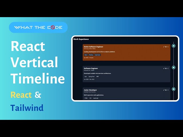 Build an EPIC React Timeline for Portfolios & Tasks | Tailwind CSS + Vite + Heroicons Tutorial