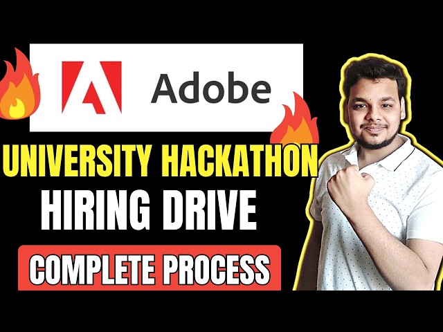 Adobe University Hackathon | Adobe Hiring Process - Hackathon | Online Assessment & Coding