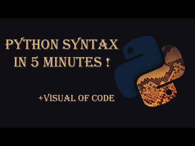 Learn Python in 5 Minutes  | Complete Python Syntax Crash Course for Beginners
