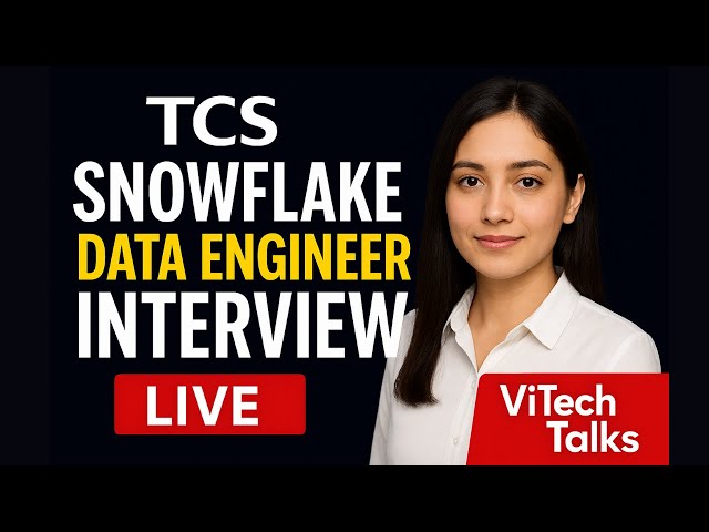 TCS Data Engineer Interview Experience | Snowflake & SQL Questions | #vitechtalks#sqlinterview #snow