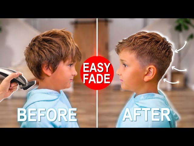 Easy Boys Haircut Fade Tutorial | Step by Step