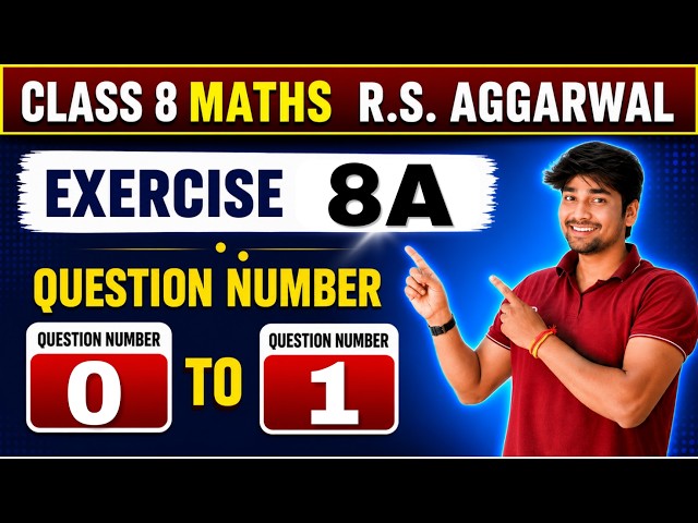 RS Aggarwal Class 8 Maths Exercise 8A | Chapter 8 Ratio and Proportion