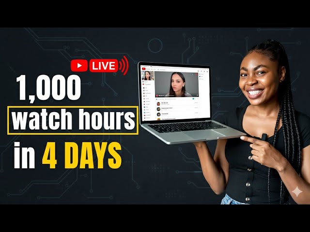  I Got 1,000 Watch Hours in 4 Days Using YouTube’s Screencast (No External Apps!).