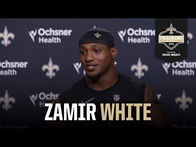 Zamir White on trade to Saints | Saints Training Camp 2026