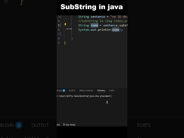 SubString from String | coding #shorts #short  #code #program #coding #javascript