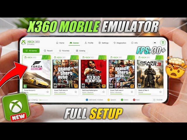 X360 Mobile Emulator - Run Xbox 360 Games on Mobile 🎮 | X360 Mobile Emulator Full setup 🔥