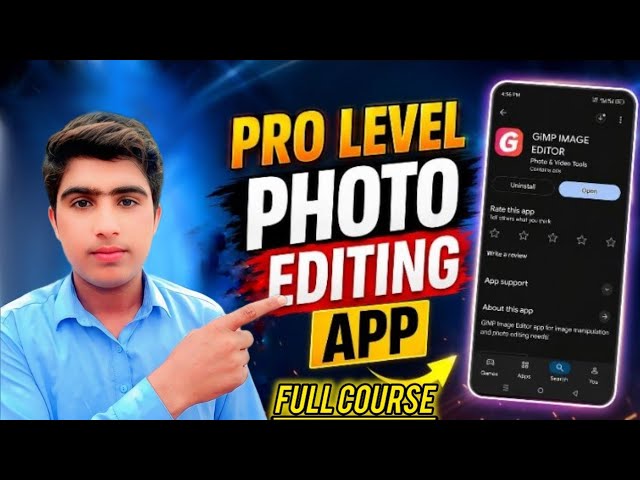 New App GIMP pro level photo editing (Full Course)