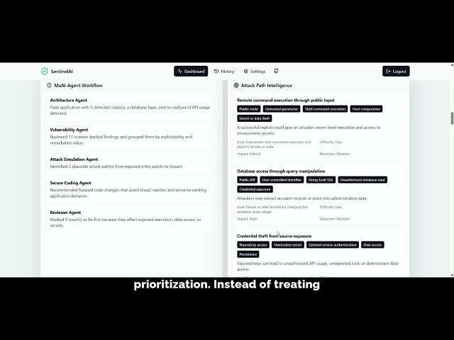 SentinelAI – Autonomous AI Security Engineer | OpenAI Build Week Demo