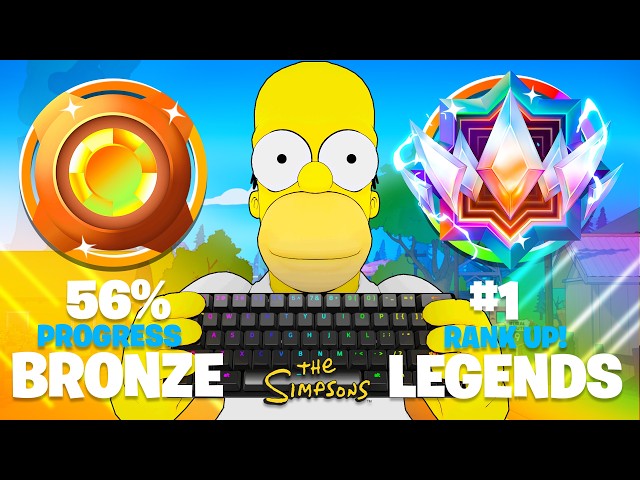 Gold to Unreal Legend Solo Reload Ranked Speedrun (Fortnite Simpsons)