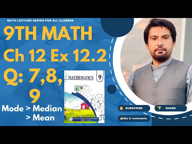 9Th Class Math Chapter 12 Exercise 12.2 Question 7,8,9- 9 math ch 12 ex 12.2 q 7,8,9- ex 12.2 math 9