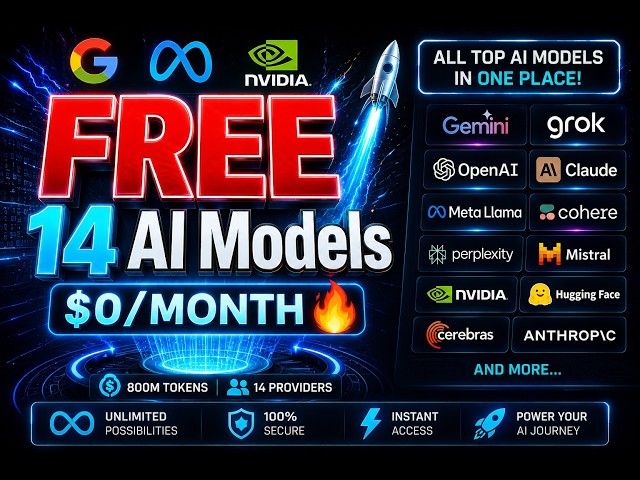 Set-Up 14 Free AI Models on Your PC | Cancel Every AI Subscription  FreeLLMAPI | FreeLLMAPI Tutorial
