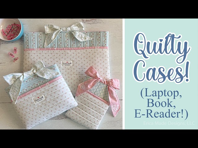 EASY Quilted Book Sleeve (Laptop, Book, and E-Reader!)