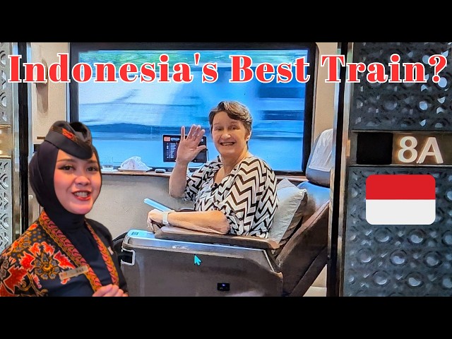 Executive Train Ride in STYLE to Jakarta Indonesia! 🇮🇩