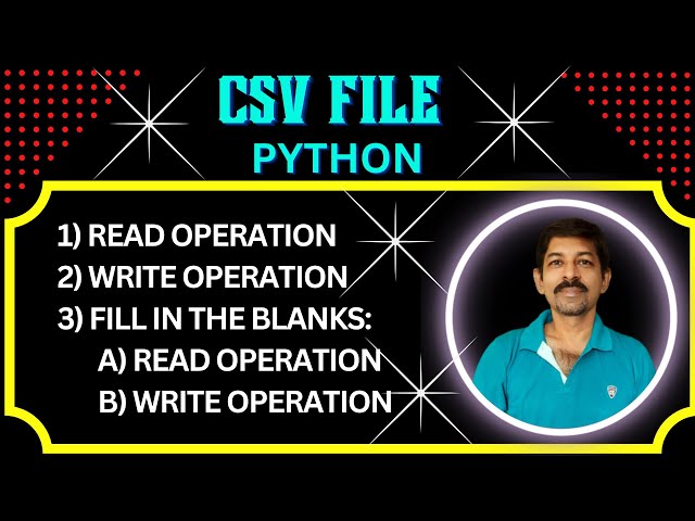 Python CSV File | Pre board Question Answer with CSV File | Fill In The Blanks With CSV File Program
