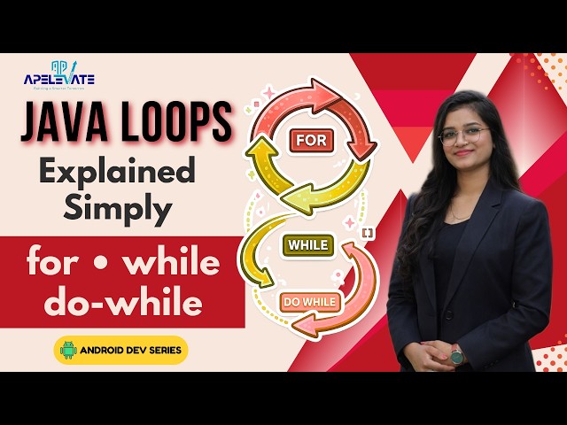13. Java Loops Tutorial for Beginners | for, while, do-while Explained (Android Examples)