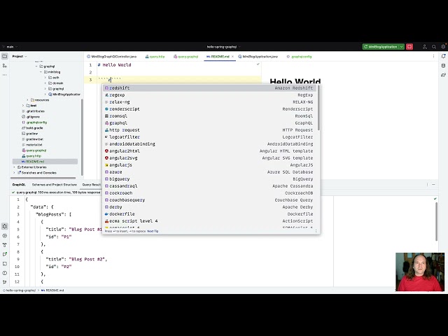 IntelliJ IDEA Tooling for (Java) GraphQL development