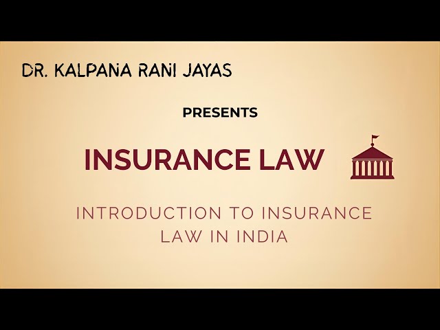 LEC-1: INSURANCE LAW || INTRODUCTION TO INSURANCE LAW #law #insurance #india #irdai #economy #clat