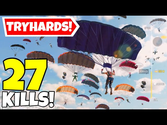 THE CRAZIEST AERIAL PLATFORM HOTDROP IN THE HISTORY OF CALL OF DUTY MOBILE BATTLE ROYALE!
