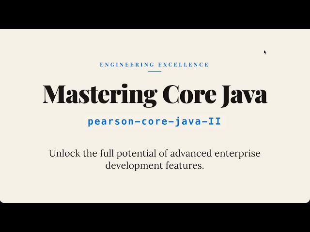 Core Java Volume II | Master Advanced Java Features, Concurrency & GUI Development