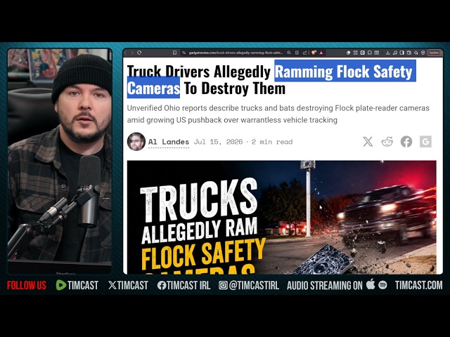 Truckers RAM Flock Cameras, AI Nightmare IS HAPPENING | Tim Pool