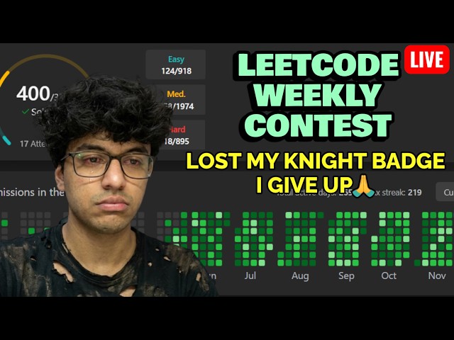 Leetcode Weekly Contest 495 | My last contest ever | Live Attempt