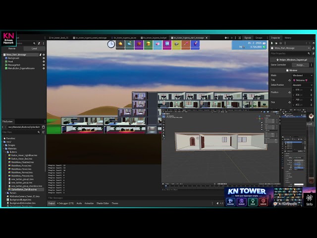 🛠️ GameDev 🛠️ - Developing KN_Tower 🏢 | 🤖 Godot | ⚙️ Blender | 🐍 Python | 🧮 GDScript | 🎨 Gimp