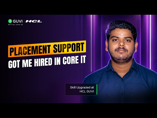 How I got hired at a Tech Firm with HCL GUVI!
