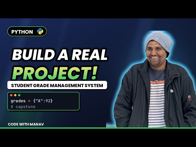 #20 Build a Student Grade Management System Using Python | Python Capstone Project