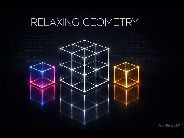 Relaxing 3D Geometry Loops | 4K Python Generated Abstract Art | Episode 01