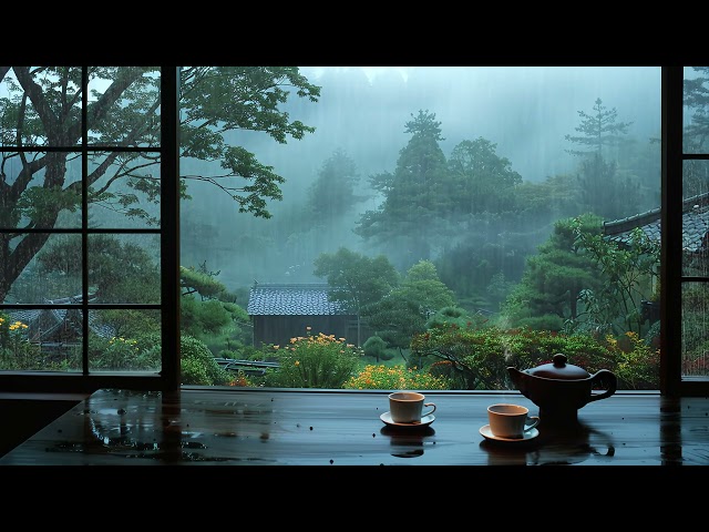 The soothing sound of rain is the music played by nature, Helps relax and sleeping