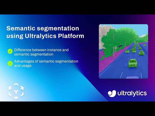 How to Train Ultralytics YOLO26 Semantic Segmentation Model on Custom Dataset | Ultralytics Platform