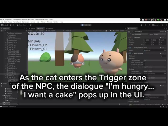 Assignment 1: Designing an Interactive 3D VR Scene in Unity