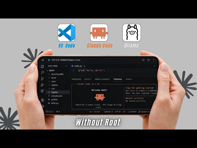 Turned Android Phone Into a Full AI Coding Machine - FREE (No PC, No Root, No API ) | Claude Code