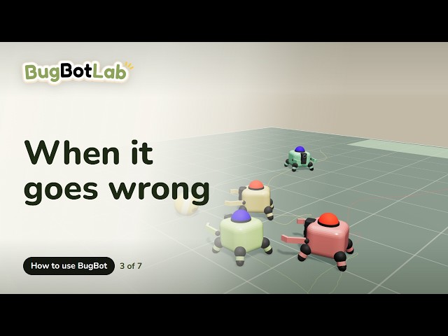 Sensors and debugging in the BugBot simulator