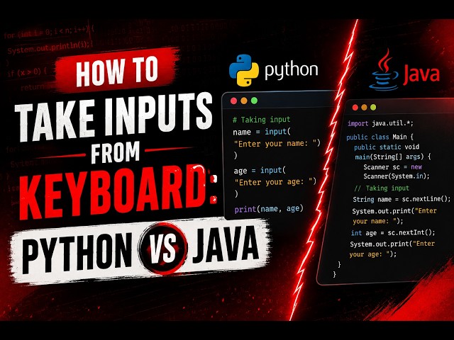 How to take inputs from Keyboard: Python vs Java