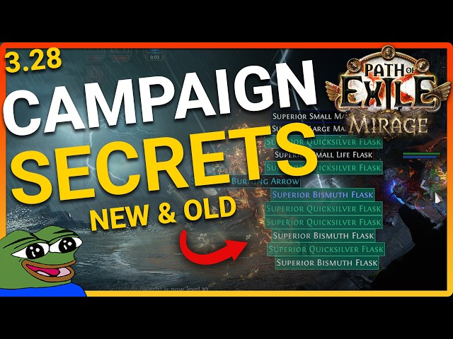 PoE | All Campaign Secrets Shortcuts and Encounters | Path of Exile 3.29