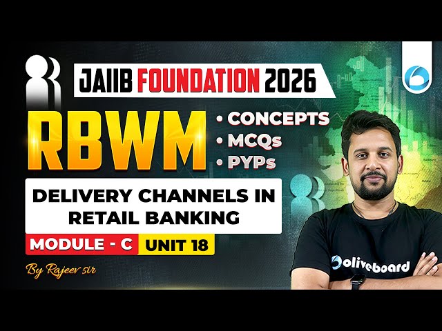 JAIIB RBWM Module C Unit 18 | Delivery Channels in Retail Banking | JAIIB Foundation 2026 | JAIIB