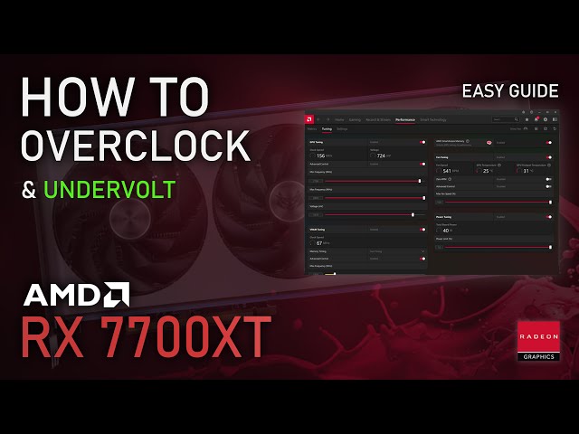 How to Overclock & Undervolt RX 7700XT | ADRENALIN 2023 Easy Tutorial