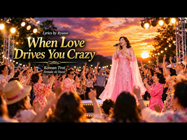 When Love Drives You Crazy (사랑에 미치면) | English Ver. | Korean Trot | Female AI Vocal