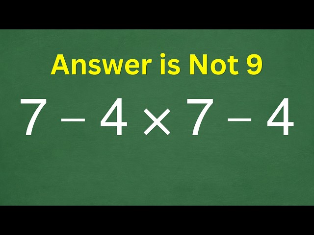 This Simple Math Expression Is Breaking People's Brains!