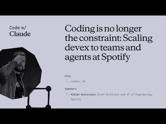 Coding is no longer the constraint: Scaling devex to teams and agents at Spotify