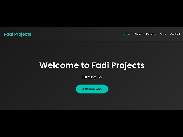 HTML & CSS & JavaScript Website Build – Clean Portfolio Design (Timelapse)