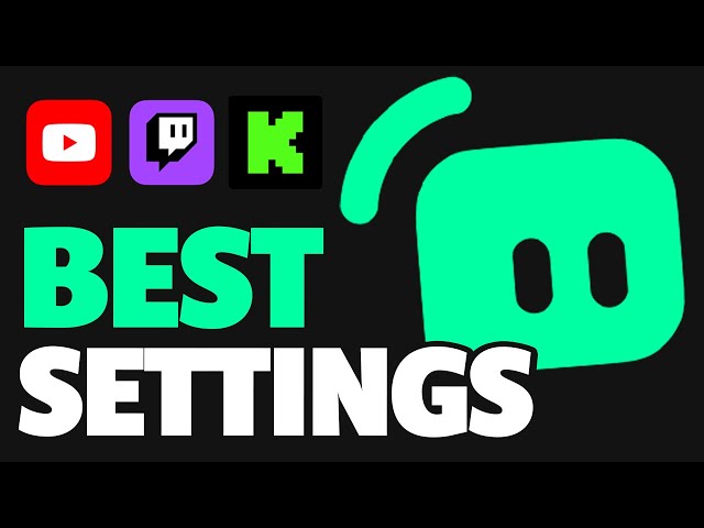 BEST Streamlabs Settings for Streaming (Encoder, Bitrate, Presets & More)