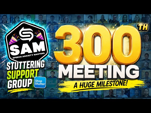 Celebrating Our 300th Stuttering Speech Therapy Support Group Meeting