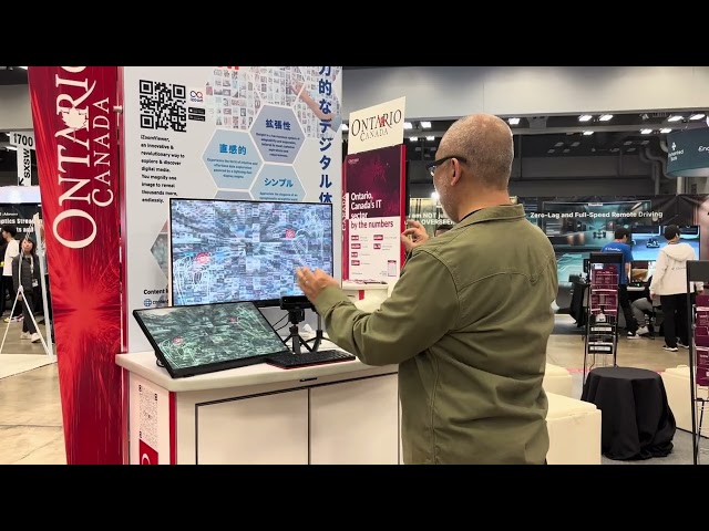 SXSW 2024: Content Interface' InfinityZoom & Ultraleap 3Di camera at the Ontario Canada Pavilion