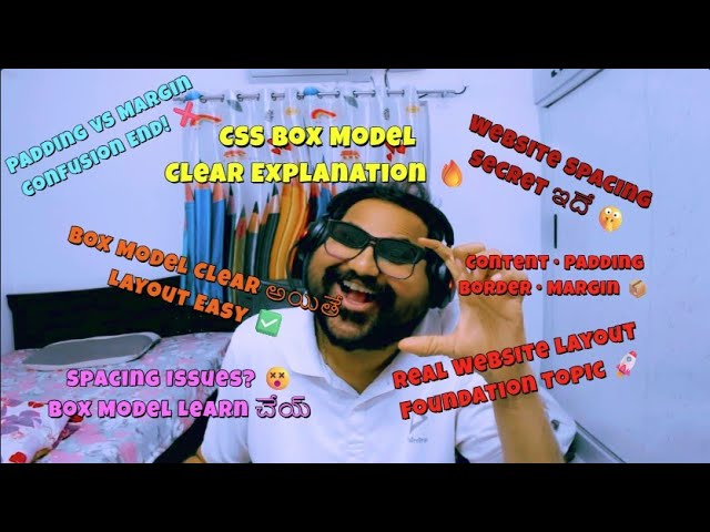 CLASS 5: CSS Box Model Explained | Margin, Border, Padding & Content