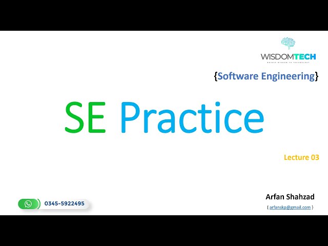 SE 3: Software Engineering Practice